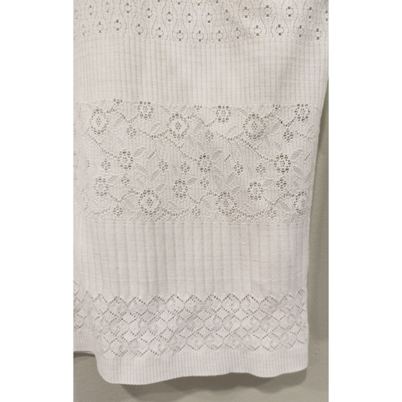 Stripe by Rayure Paris White Textured 3/4 Length Sleeves Size XS - Picture 4 of 5